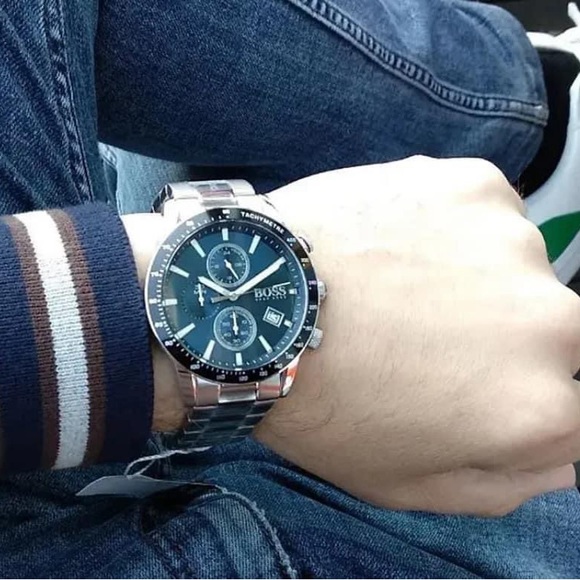 HB1513510 - Hugo Boss Men’s Rafale Blue Dial Chronograph Watch - Picture 13 of 13